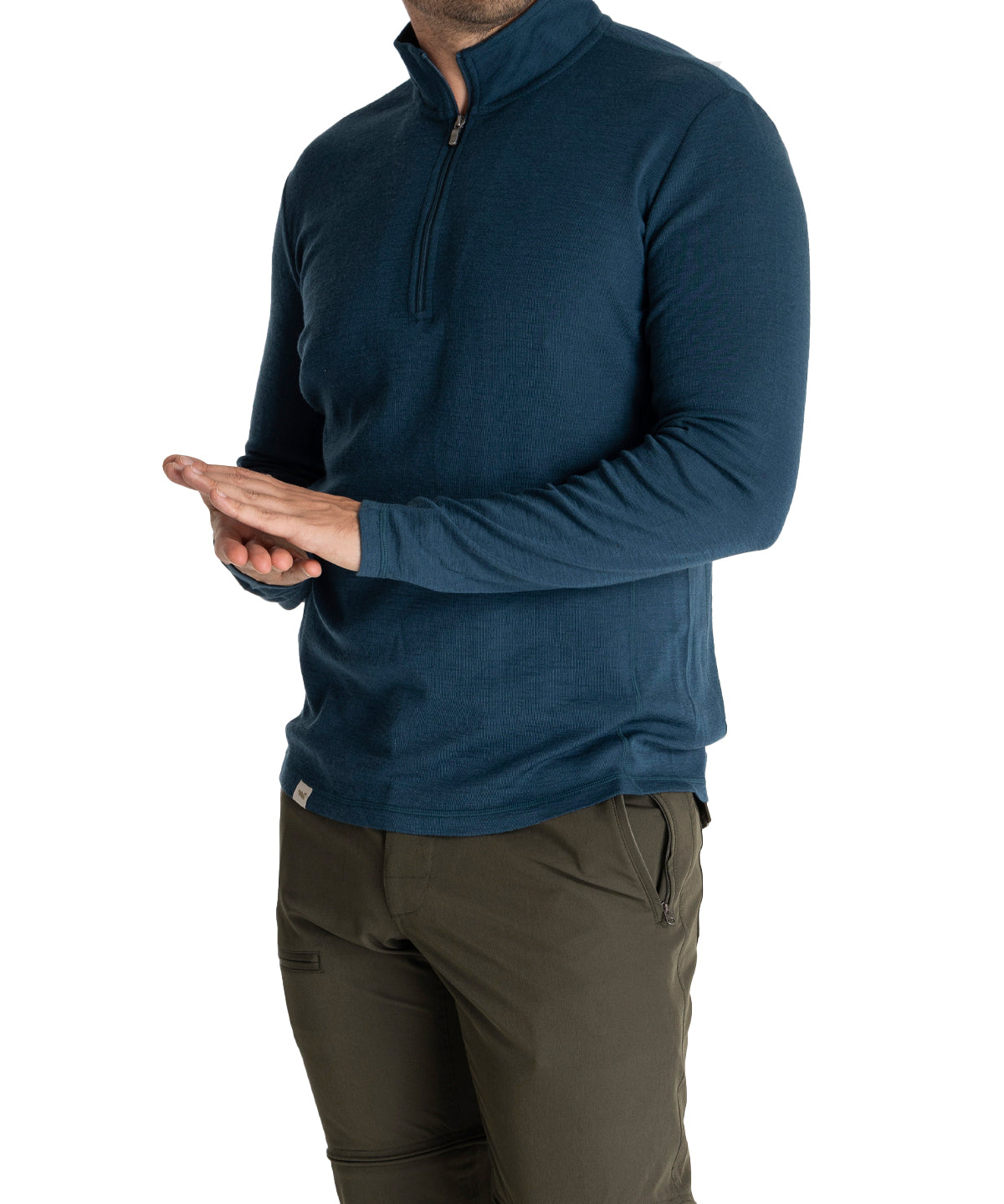Primera Capa Hombre Merino Azul Rockford