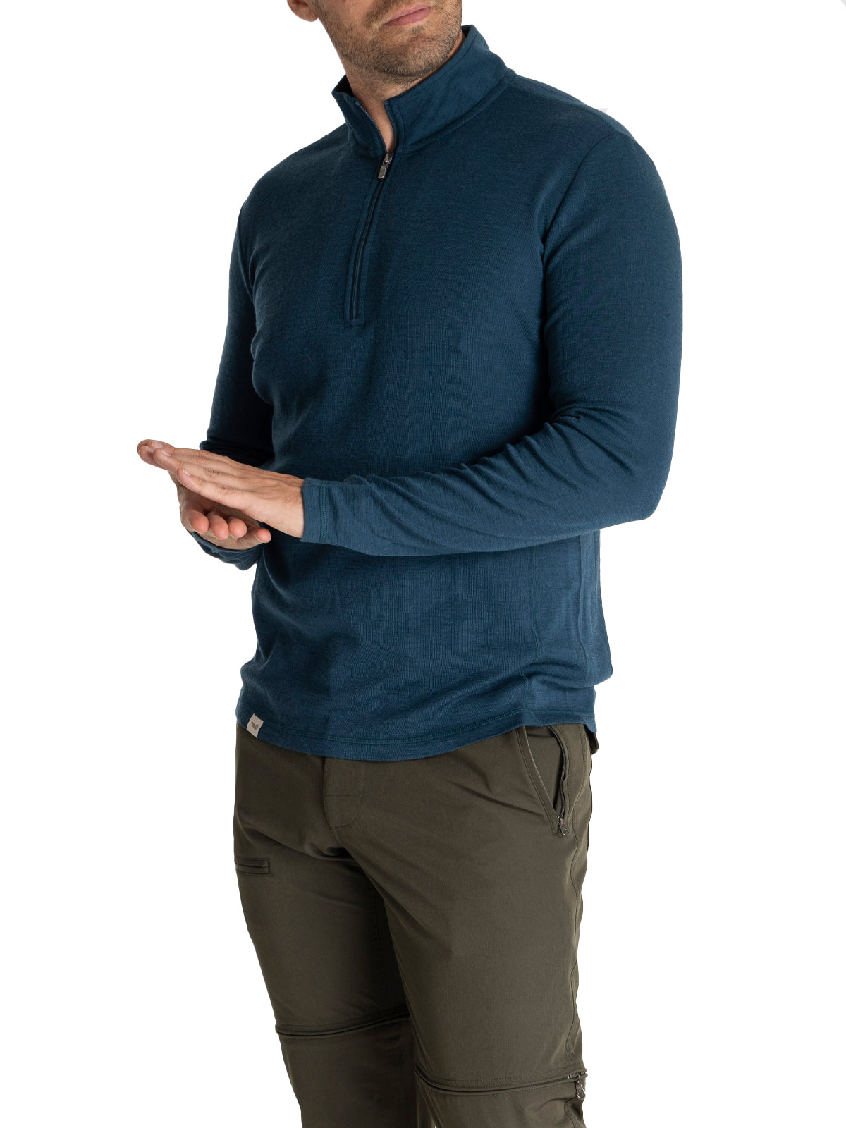 Primera Capa Hombre Merino Azul Rockford