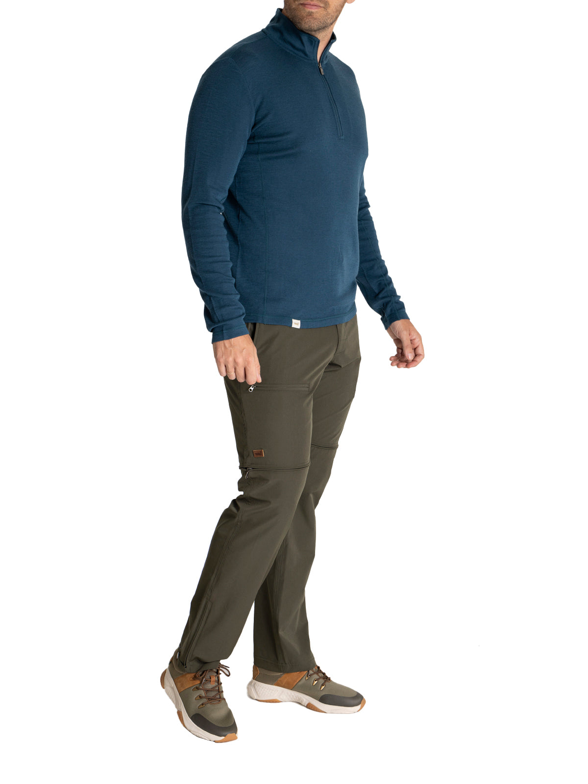Primera Capa Hombre Merino Azul Rockford