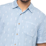 Camisa Tencel Hombre Denimprint Azul Rockford