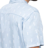 Camisa Tencel Hombre Denimprint Azul Rockford