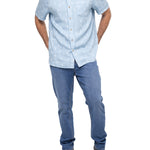 Camisa Tencel Hombre Denimprint Azul Rockford