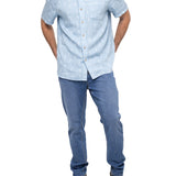 Camisa Tencel Hombre Denimprint Azul Rockford
