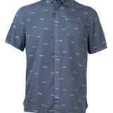 Camisa Tencel Hombre Denimprint Azul Marino Rockford