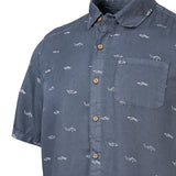 Camisa Tencel Hombre Denimprint Azul Marino Rockford