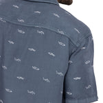 Camisa Tencel Hombre Denimprint Azul Marino Rockford