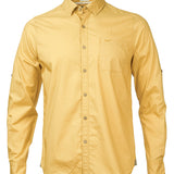 Camisa Algodón Orgánico Hombre Galiton Amarillo Rockford