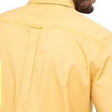 Camisa Algodón Orgánico Hombre Galiton Amarillo Rockford