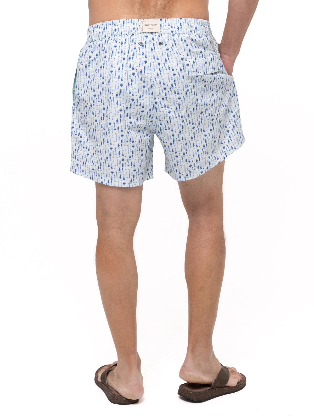 Traje De Baño Fibras Recicladas Hombre Izam Azul Claro Rockford