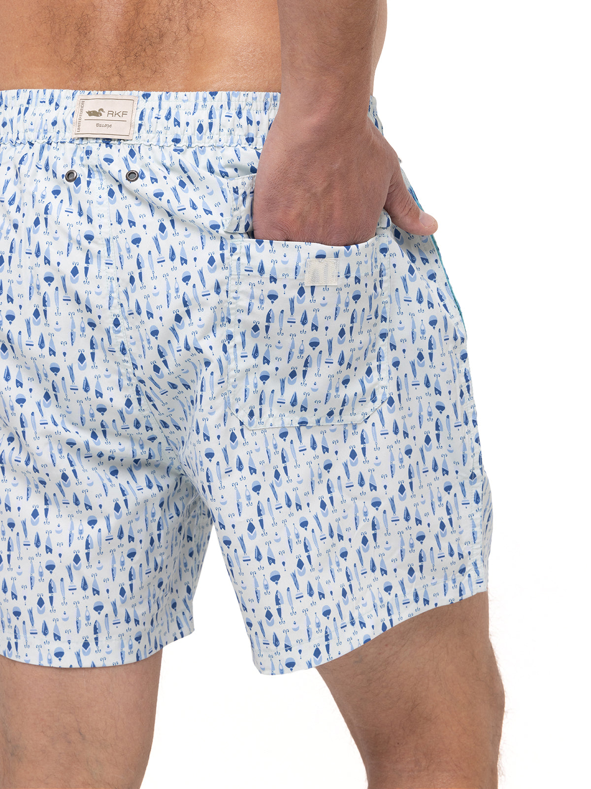 Traje De Baño Fibras Recicladas Hombre Izam Azul Claro Rockford