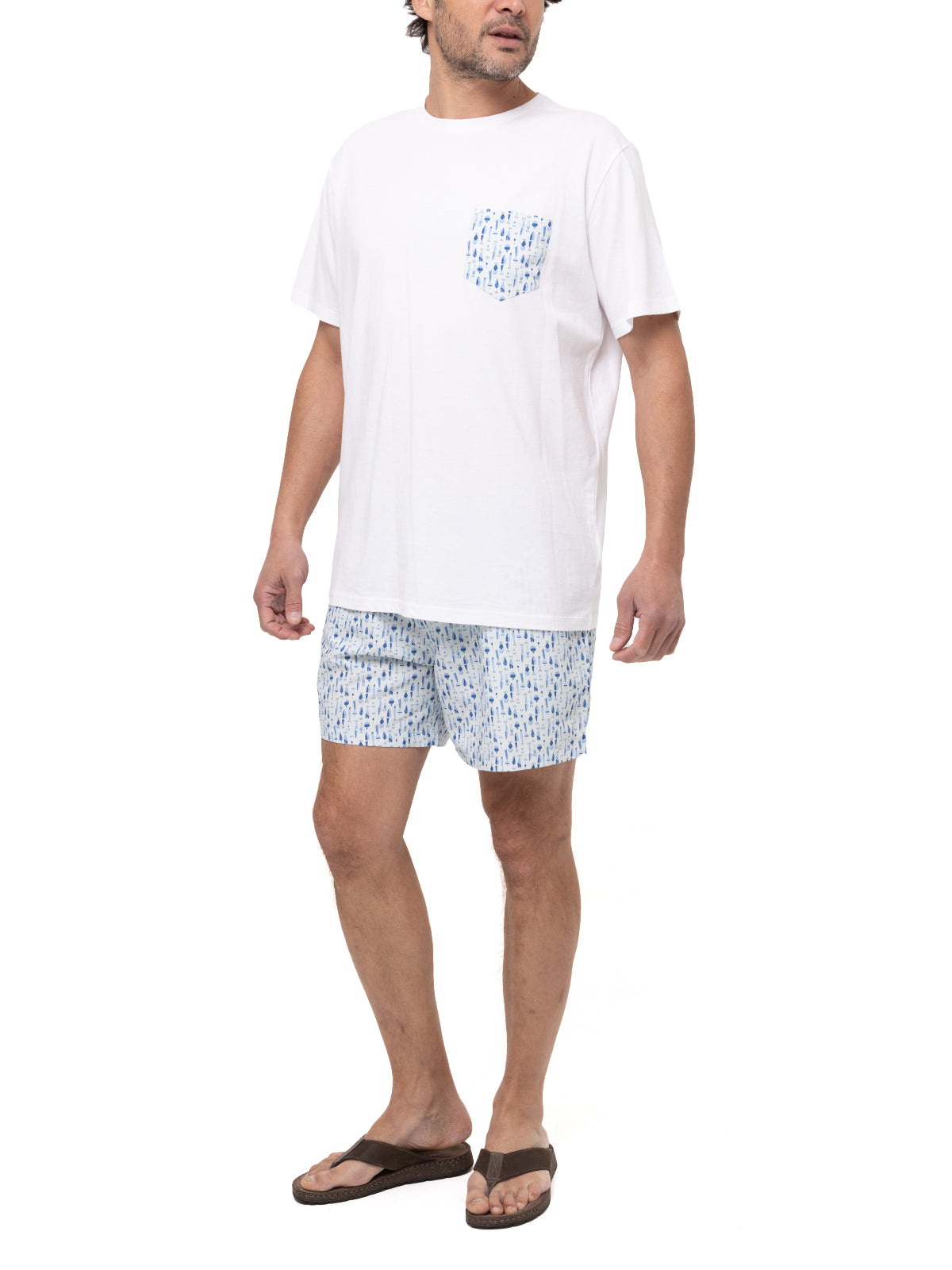 Traje De Baño Fibras Recicladas Hombre Izam Azul Claro Rockford