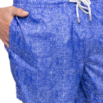 Traje De Baño Fibras Recicladas Hombre Linen Azul Rockford