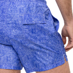 Traje De Baño Fibras Recicladas Hombre Linen Azul Rockford