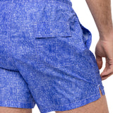 Traje De Baño Fibras Recicladas Hombre Linen Azul Rockford