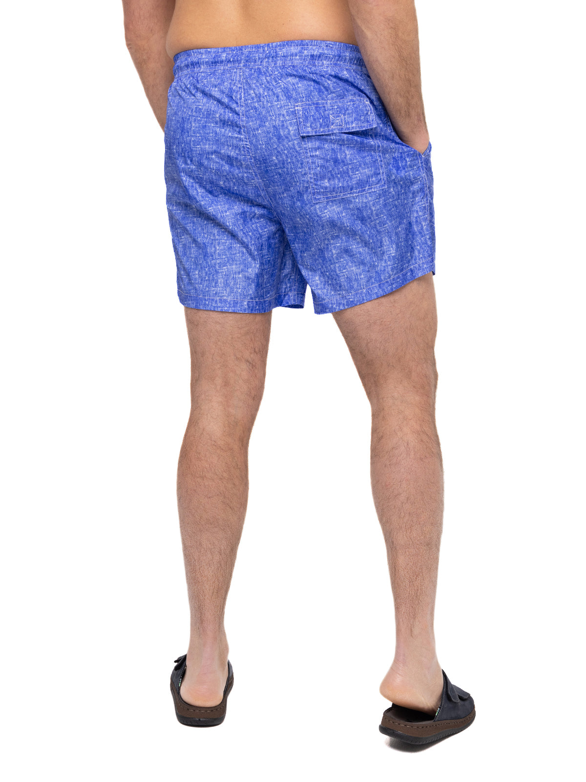 Traje De Baño Fibras Recicladas Hombre Linen Azul Rockford