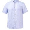 Camisa Lino Orgánico Hombre Linenshort Lila Rockford