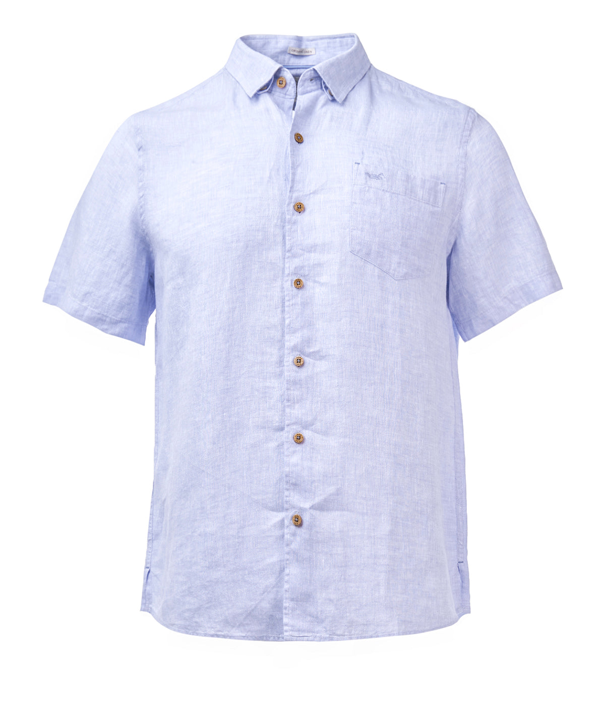 Camisa Lino Orgánico Hombre Linenshort Lila Rockford