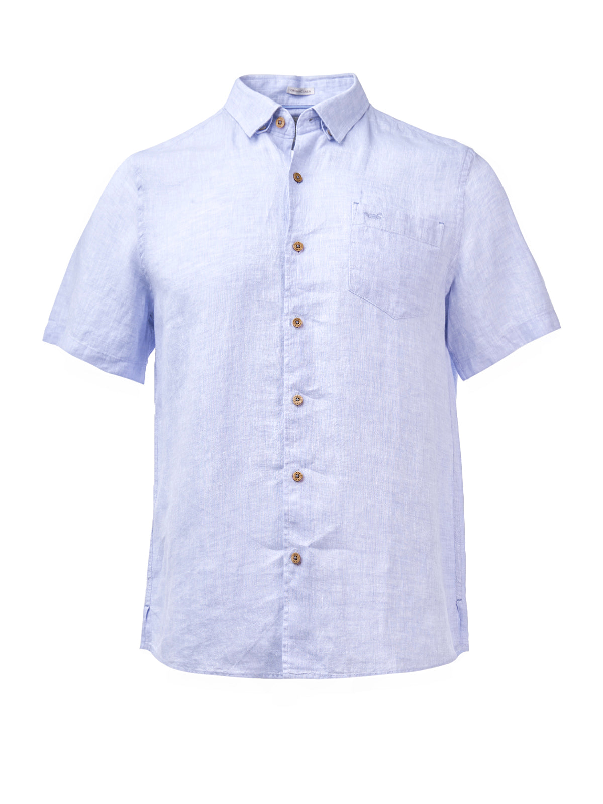 Camisa Lino Orgánico Hombre Linenshort Lila Rockford