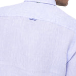 Camisa Lino Orgánico Hombre Linenshort Lila Rockford