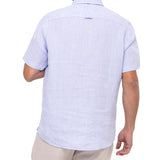 Camisa Lino Orgánico Hombre Linenshort Lila Rockford