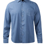 Camisa Tencel Hombre Aveiro Azul Rockford