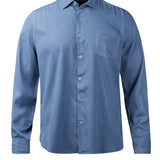 Camisa Tencel Hombre Aveiro Azul Rockford