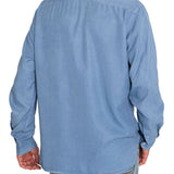 Camisa Tencel Hombre Aveiro Azul Rockford