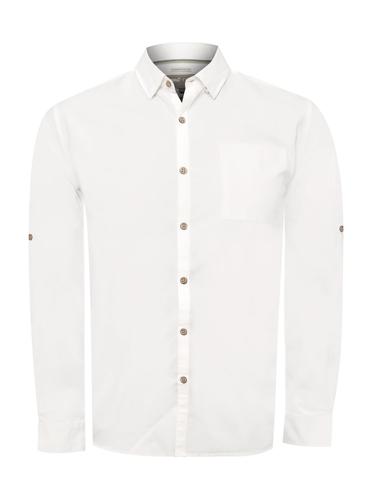 Camisa Algodón Orgánico Hombre Galiton Blanco Rockford