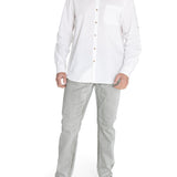 Camisa Algodón Orgánico Hombre Galiton Blanco Rockford