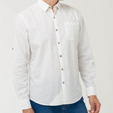 Camisa Algodón Orgánico Hombre Galiton Blanco Rockford