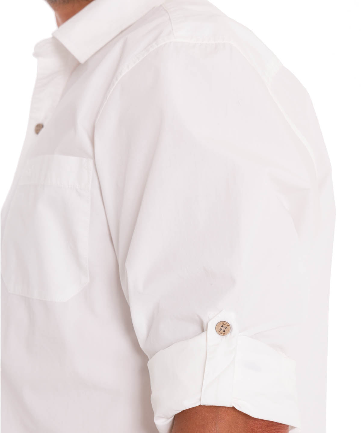 Camisa Algodón Orgánico Hombre Galiton Blanco Rockford