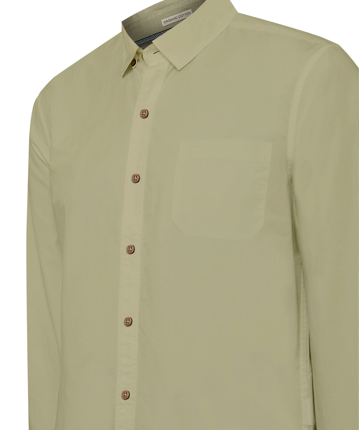 Camisa Algodón Orgánico Hombre Galiton Verde Rockford