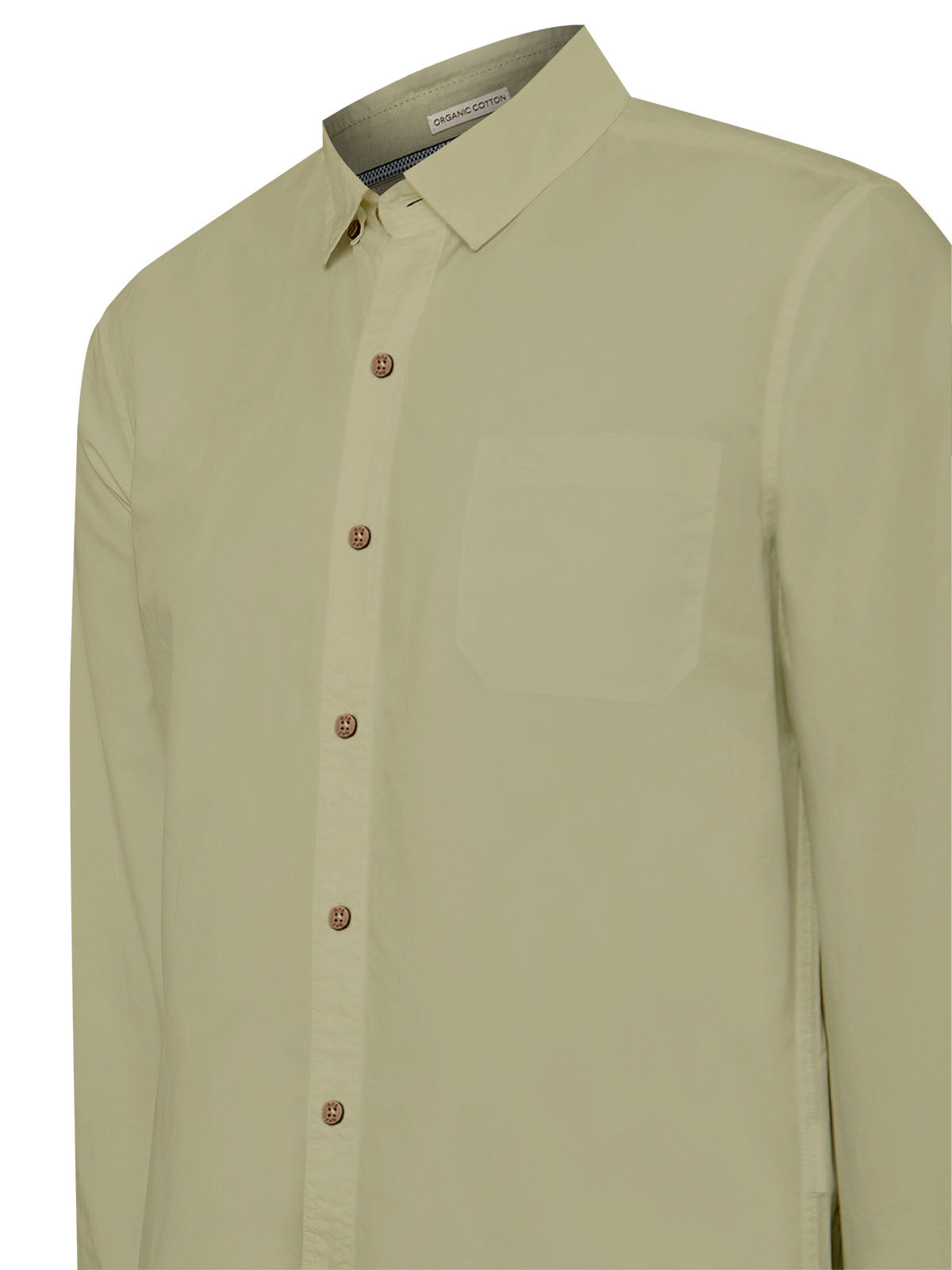 Camisa Algodón Orgánico Hombre Galiton Verde Rockford