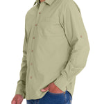 Camisa Algodón Orgánico Hombre Galiton Verde Rockford