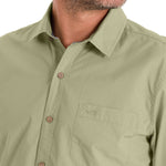 Camisa Algodón Orgánico Hombre Galiton Verde Rockford