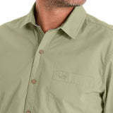 Camisa Algodón Orgánico Hombre Galiton Verde Rockford