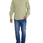 Camisa Algodón Orgánico Hombre Galiton Verde Rockford