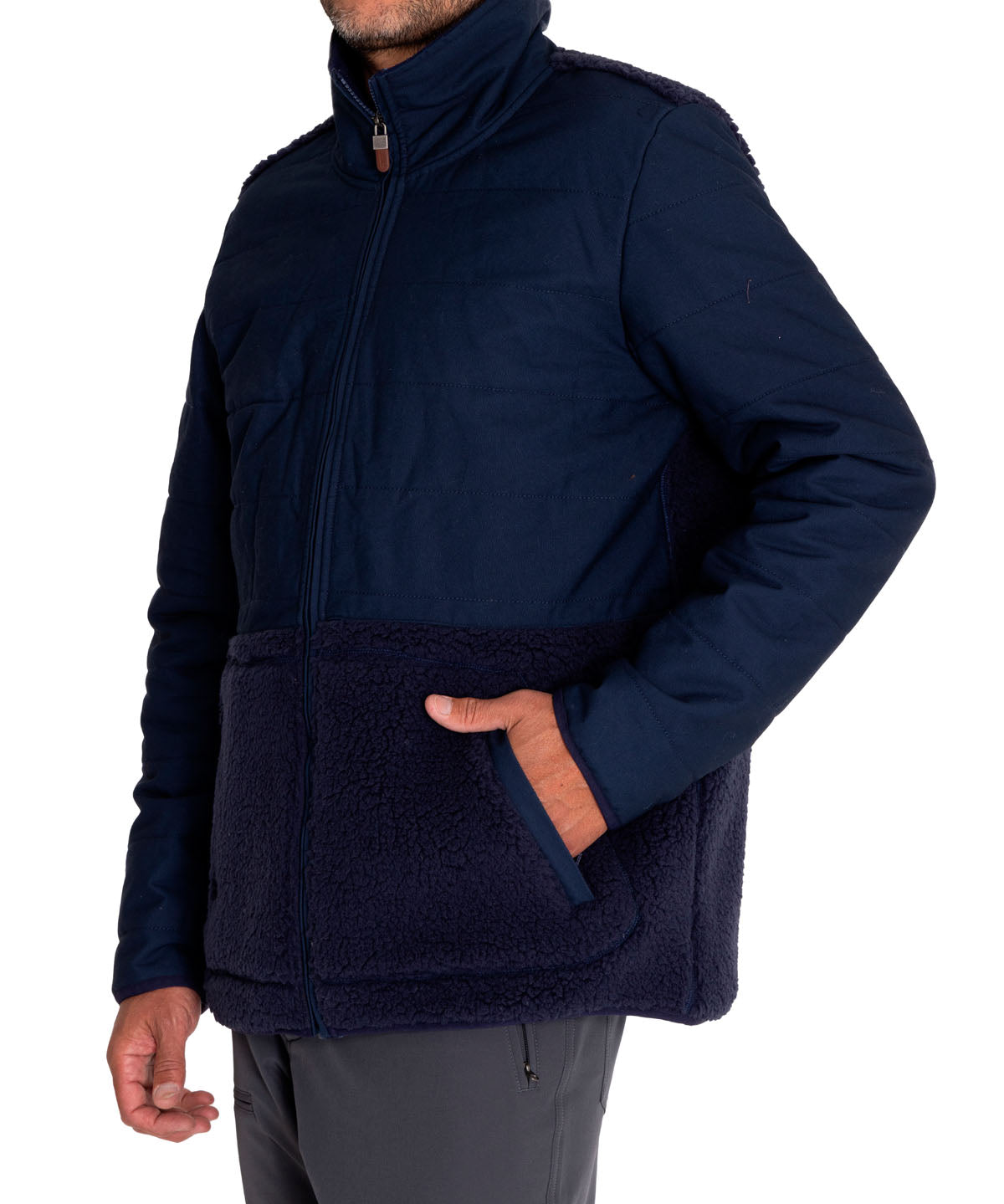 Polar Fibras Recicladas Hombre Halifax Azul Rockford