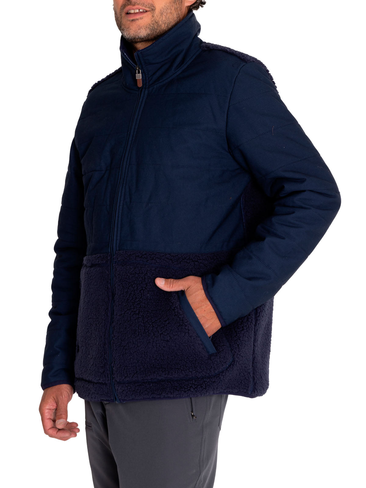 Polar Fibras Recicladas Hombre Halifax Azul Rockford