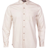 Camisa Algodón Orgánico Hombre Galiton Beige/Crudo Rockford