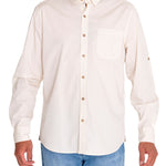 Camisa Algodón Orgánico Hombre Galiton Beige/Crudo Rockford