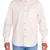 Camisa Algodón Orgánico Hombre Galiton Beige/Crudo Rockford