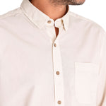 Camisa Algodón Orgánico Hombre Galiton Beige/Crudo Rockford
