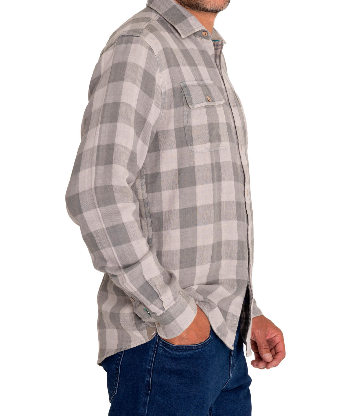 Camisa Algodón Orgánico Hombre Bradford Verde Rockford