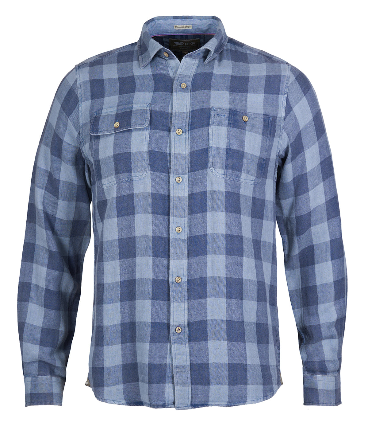 Camisa Algodón Orgánico Hombre Bradford Azul Rockford