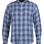Camisa Algodón Orgánico Hombre Bradford Azul Rockford