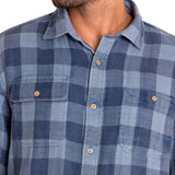 Camisa Algodón Orgánico Hombre Bradford Azul Rockford
