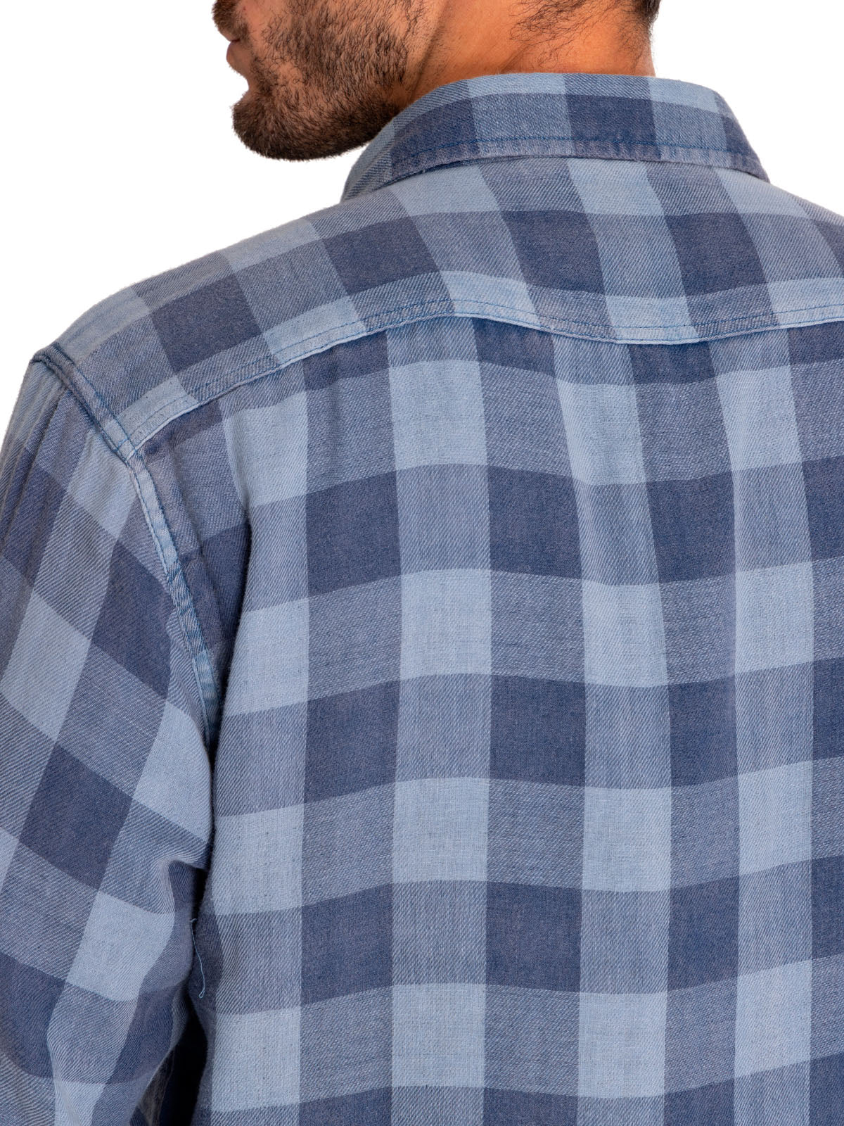 Camisa Algodón Orgánico Hombre Bradford Azul Rockford