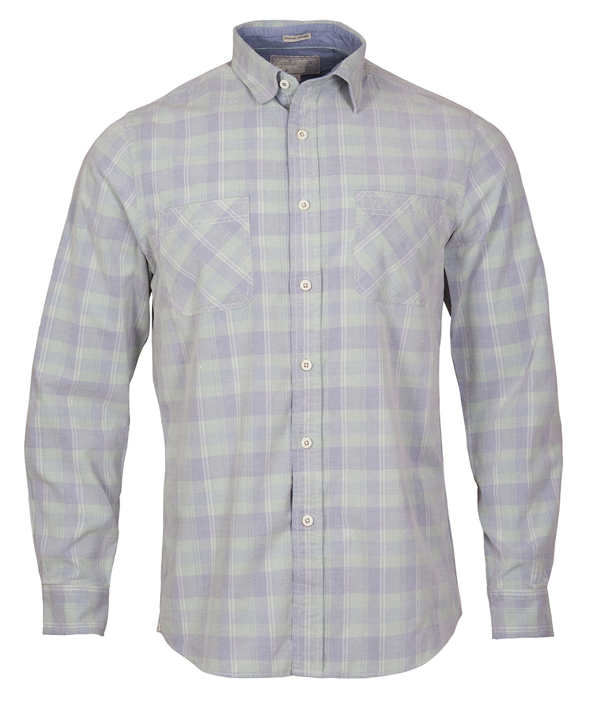 Camisa Algodón Orgánico Hombre Tartancord Verde Rockford
