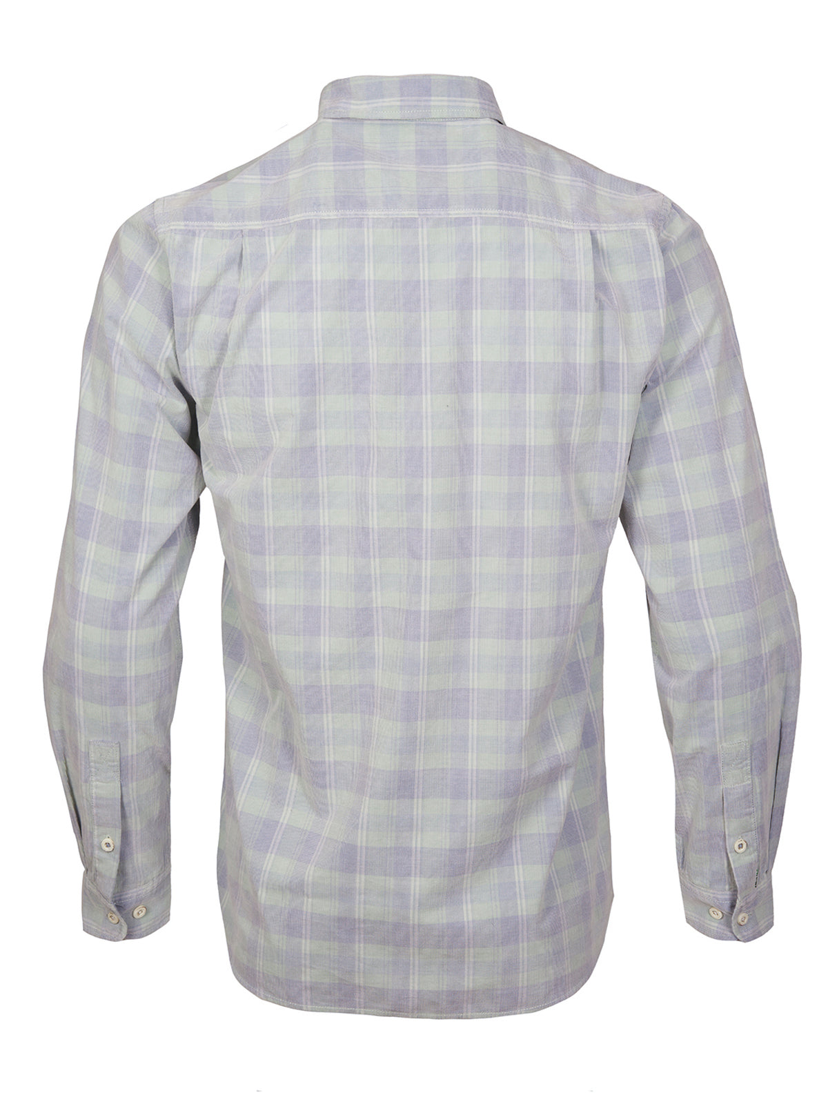 Camisa Algodón Orgánico Hombre Tartancord Verde Rockford